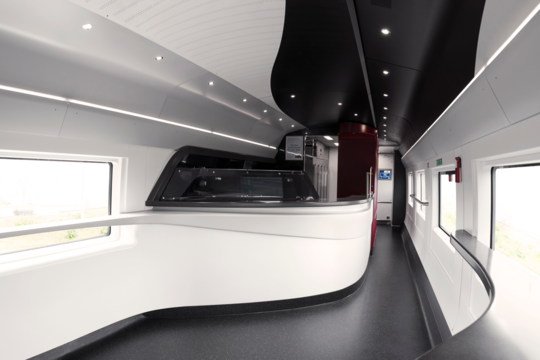 Interior of the new Eurostar e320